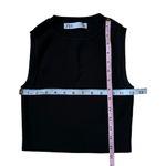 ZARA Womens Size Medium Black Crop Top Photo 3