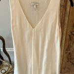 Joie  Cream Sleeveless Blouse Photo 0