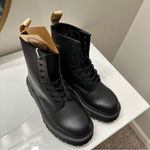 Dr. Martens Dr. Doc Martens 1460 Vegan Bex Mono Lace Up Black Out Leather Women's Boots Sz 5 Photo 2