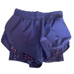 Athleta Hiit 2 in 1 Short Purple Splatter Print Women's XS Athletic Photo 0