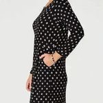 FINAL PRICE J. Jill Geometric Print Jersey Knit Shirt Dress with Pockets Black Size undefined Photo 6