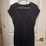 EXPRESS bodycon gray dress size medium Photo 2