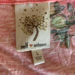 Self Esteem  Pink Tank Top Lemons Love Tie Size Large Photo 5