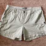 Natural Reflections Beige Cargo Shorts Womens Cotton Size 16 Photo 0