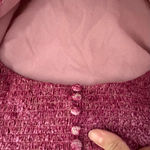 For Love & Lemons Francesca Pink Strapless Paisley Velveteen Maxi Dress Sz M Photo 5