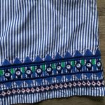 Vineyard Vines Geo Prep Embroidered Swing Dress Marlin Blue Striped 4 Photo 1