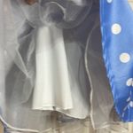 Jodi Kristopher Polka Dot Pleated Periwinkle Skirt with Tulle layers Jrs Size 1 Photo 5