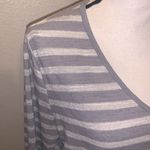 Faded Glory  silver sparkly long sleeve v-neck top Photo 3