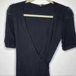 Banana Republic  Wool Blend Wrap Dress Black‎ Photo 6