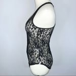 One Teaspoon Black Sheer Lace Racer Back Bodysuit XXS Photo 6