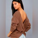 Love Tree  Color Block Cozy V-Neck Criss Cross Sweater Photo 11