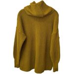 American Apparel  Cableknit Cowlneck Sweater in Dirty Gold Comfy Holiday OS Photo 3