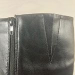 XOXO KENDAL LEATHER TALL BOOT WITH GOLD HEEL ACCENT ZIP WOMEN SZ 10M BLACK NEW Photo 6