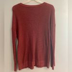American Eagle Rust Lace-Up Knit Jegging Fit Comfy Women’s Sweater Photo 3