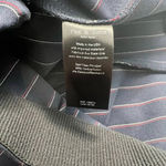 Rag and Bone  Simone‎ Snap Pant in Navy Blue Stripe Size US 14 Photo 12