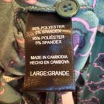 Room Service Womens Pajama Set L Green Pink Floral Loungewear Sleepwear Size L Photo 6