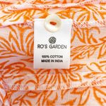 Tuckernuck Ro’s Garden Embroidered Kurta Long Kurta Midi Maxi Dress Badami Orange Cotton Photo 13