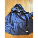 Columbia  Jacket Womens Medium Blue/Gray Hooded Parka Drawstring Waist Pockets Photo 8
