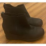 Sorel  Women’s Size 9 Black Wedge Chelsea Boots Waterproof NL3022-010 Photo 1