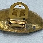 1930’s Art Nouveau pearl Clamshell dress clip Black Photo 5