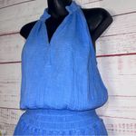 Red Haute Gauze Weave Cotton Blend Mini Dress / Tunic | Medium Photo 1