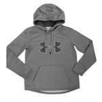 Under Armour  Coldgear Pullover Hoodie Grey Fleece Logo Sweatshirt Size Womens XS Photo 0