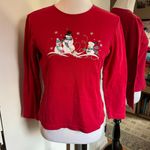 White Stag Small Red Snowman Top Photo 0