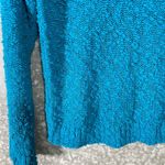 Alyssa Brooks Women's Vintage Bright Blue Boucle Sweater Photo 3