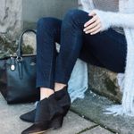 Matisse Black Nugent Calf Hair Ankle wedge Booties Photo 1