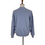 Cotton Candy LA M/L Blue Fuzzy Knit Pullover Sweater Soft Cozy Casual Crewneck Size M Photo 2