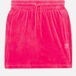 ADIDAS WOMENS SKIRT JEREMY SCOTT VELOUR SKIRT pink medium YTK Photo 0