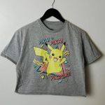 Pokémon Pokemon Pikachu T Shirt Cartoon Character Raw Hem Graphic Tee Womens Top Medium Photo 7