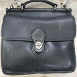 Coach Vintage  Classic Willis #9927 Crossbody, black leather with Silver hardware Photo 8