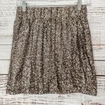 Lovers + Friends  Bronze Sequin Mini Skirt, EUC, Size Small Photo 1