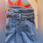 Veronica Beard  Jaylen Denim High Waisted Shorts Jaylen Short in Cornflower Photo 4