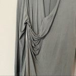 Nau Micro Modal Grey Ruched Long Sleeve Tunic Dress Womens S Athletic Bodycon Gray Photo 6