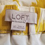 Loft Ann Taylor Ikat Yellow & White Skirt & Belt (XS) Photo 5