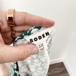 [Boden] Bottle Green Thea Sleeveless Midi Dress Floral Tulip Pop Jersey Knit 10 Photo 12