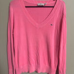Vineyard Vines  Heritage Knit Cotton V-Neck Sweater Pink Size Medium Preppy Photo 0