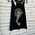 Bear Dance Y2K  Mermaid Racerback Tank Top Vintage Graphic Women’s Medium Black Photo 1