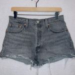 Levi's Levi’s 501 gray wash denim high rise button fly cut off shorts size 29 Photo 0