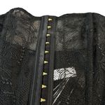 Victoria's Secret Victoria’s Secret‎ Size M Strapless Corset Tank Top Black Lace Mesh Crop New Photo 3