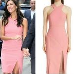 Cinq à Sept Melina Halter Cutaway Midi Dress 2 Orange Photo 1