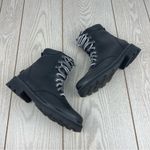 Sorel  Women's Lennox Leather Lace-Up STKD WP Boots US8.5 Black / Sea Salt $190 Photo 3