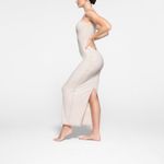 SKIMS  Cotton Rib Dress in Heather Oatmeal, Size X-Small Photo 7