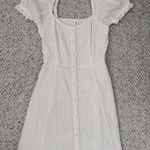 White Puff Sleeve Dress Size XXS Photo 0