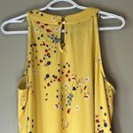 Charter Club  Yellow / Navy Blue Floral Halter Tank Top Size 1X Photo 5