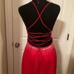 Dave and Johnny Sexy red beaded prom dress Size xs Photo 3