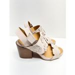 Sylven New York Sandals Womens Size 5.5 Open Toe Suede Floral Appliqué Open Toe Pink Photo 4