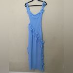 House Of CB ‎ 'Ariela' Soft Blue Ruffle Maxi Dress NWOT size S Photo 11